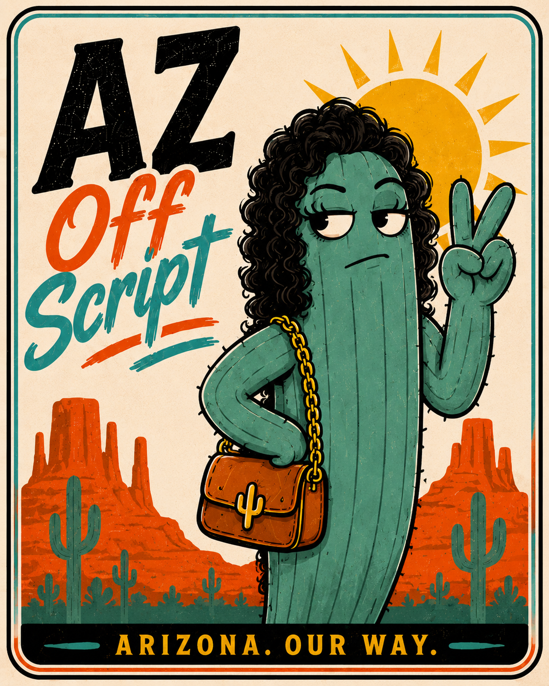 AZ Off Script cast poster